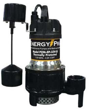 Picture of EnergyPro 1/3 HP, Effluent/Sump Pump, Model PZM-EP-33V-SJ, Automatic