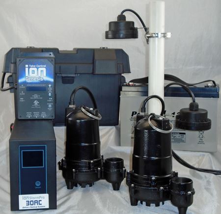 Picture of Dual Pump, AC & Batttery Back-up System, Model PION-30ACI-DLX
