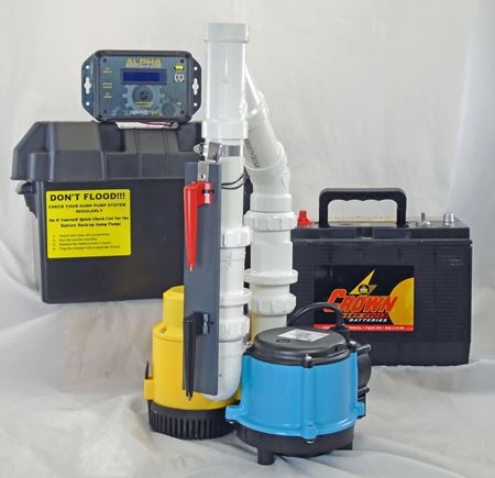 Picture of Submersible AC Pirmary & 12 Volt DC Battery Back-Up Packaged System, Model PK-ALP-6CIA-12V